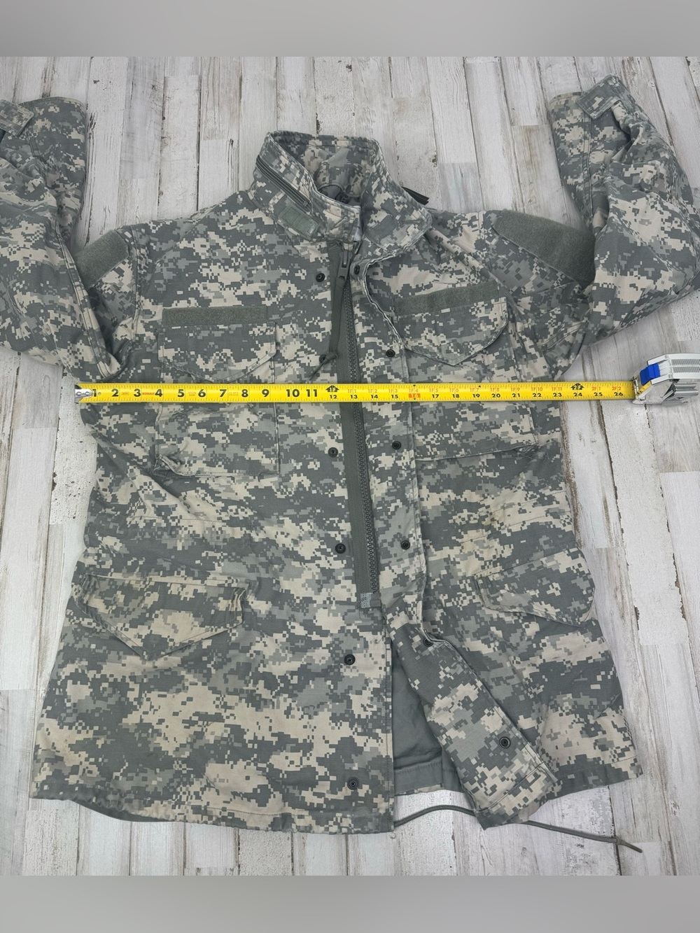 USGI ACU Camouflage M65 Field Jacket Cold Weather Coat Medium Long - Picture 5 of 14